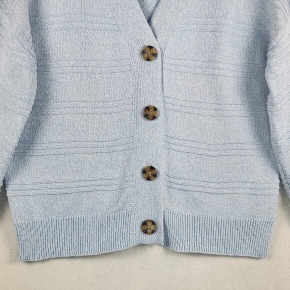 Cupcakes and Cashmere Cardigan Revolve Women’s SZ M Blue Textured Knit Buttons - Picture 5 of 13